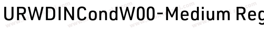 URWDINCondW00-Medium Regular字体转换
